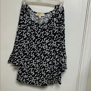 MICHAEL Michael Kors Black and White Heart Blouse